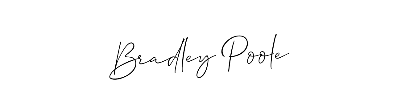 Also You can easily find your signature by using the search form. We will create Bradley Poole name handwritten signature images for you free of cost using Allison_Script sign style. Bradley Poole signature style 2 images and pictures png