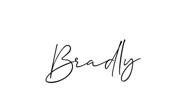 Create a beautiful signature design for name Bradly. With this signature (Allison_Script) fonts, you can make a handwritten signature for free. Bradly signature style 2 images and pictures png