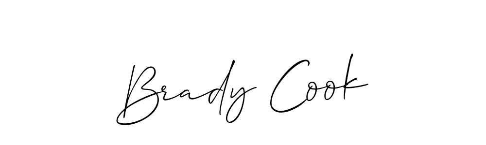 You should practise on your own different ways (Allison_Script) to write your name (Brady Cook) in signature. don't let someone else do it for you. Brady Cook signature style 2 images and pictures png