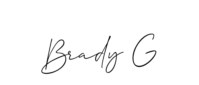 Make a short Brady G signature style. Manage your documents anywhere anytime using Allison_Script. Create and add eSignatures, submit forms, share and send files easily. Brady G signature style 2 images and pictures png