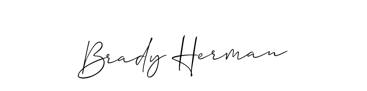 How to Draw Brady Herman signature style? Allison_Script is a latest design signature styles for name Brady Herman. Brady Herman signature style 2 images and pictures png