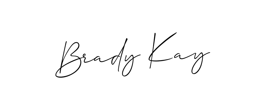 Similarly Allison_Script is the best handwritten signature design. Signature creator online .You can use it as an online autograph creator for name Brady Kay. Brady Kay signature style 2 images and pictures png