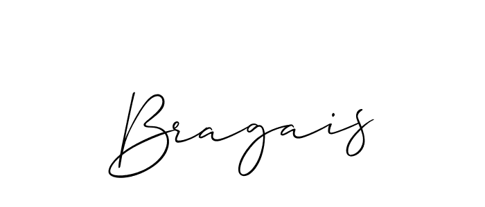 Allison_Script is a professional signature style that is perfect for those who want to add a touch of class to their signature. It is also a great choice for those who want to make their signature more unique. Get Bragais name to fancy signature for free. Bragais signature style 2 images and pictures png