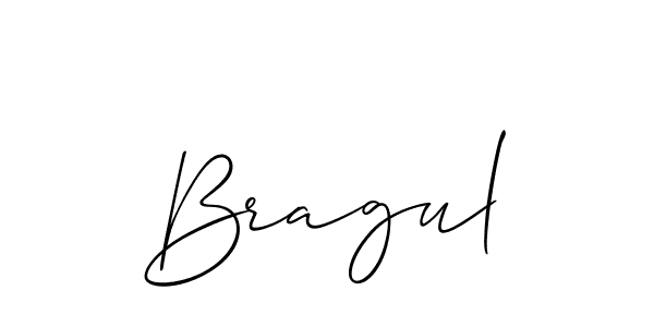 Use a signature maker to create a handwritten signature online. With this signature software, you can design (Allison_Script) your own signature for name Bragul. Bragul signature style 2 images and pictures png