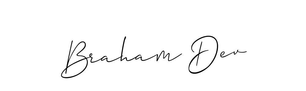 if you are searching for the best signature style for your name Braham Dev. so please give up your signature search. here we have designed multiple signature styles  using Allison_Script. Braham Dev signature style 2 images and pictures png