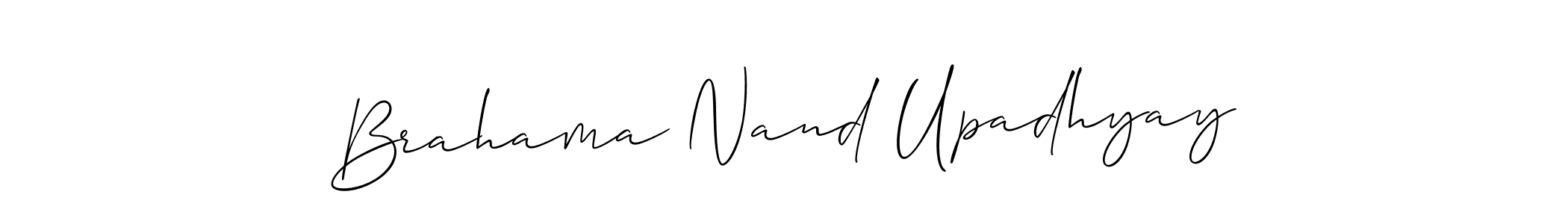 Similarly Allison_Script is the best handwritten signature design. Signature creator online .You can use it as an online autograph creator for name Brahama Nand Upadhyay. Brahama Nand Upadhyay signature style 2 images and pictures png