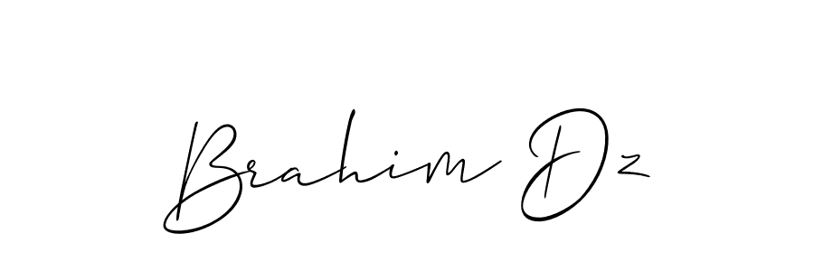 Brahim Dz stylish signature style. Best Handwritten Sign (Allison_Script) for my name. Handwritten Signature Collection Ideas for my name Brahim Dz. Brahim Dz signature style 2 images and pictures png