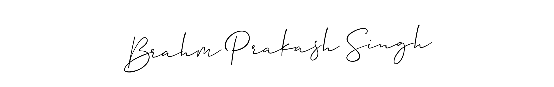 Make a short Brahm Prakash Singh signature style. Manage your documents anywhere anytime using Allison_Script. Create and add eSignatures, submit forms, share and send files easily. Brahm Prakash Singh signature style 2 images and pictures png