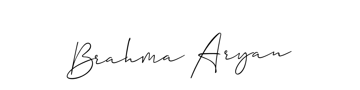 This is the best signature style for the Brahma Aryan name. Also you like these signature font (Allison_Script). Mix name signature. Brahma Aryan signature style 2 images and pictures png