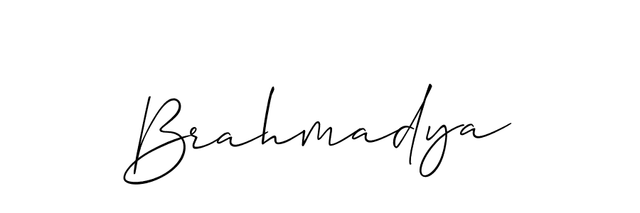 Similarly Allison_Script is the best handwritten signature design. Signature creator online .You can use it as an online autograph creator for name Brahmadya. Brahmadya signature style 2 images and pictures png