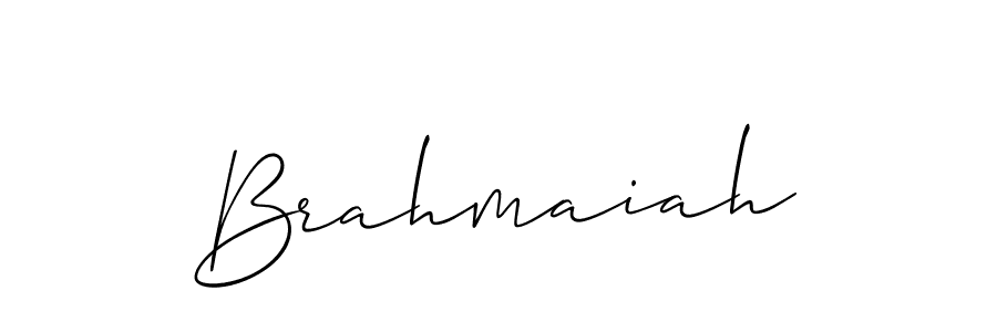 The best way (Allison_Script) to make a short signature is to pick only two or three words in your name. The name Brahmaiah include a total of six letters. For converting this name. Brahmaiah signature style 2 images and pictures png