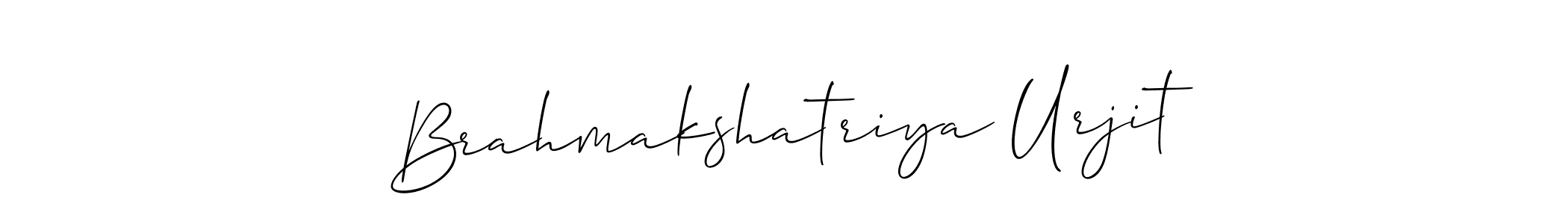 It looks lik you need a new signature style for name Brahmakshatriya Urjit. Design unique handwritten (Allison_Script) signature with our free signature maker in just a few clicks. Brahmakshatriya Urjit signature style 2 images and pictures png