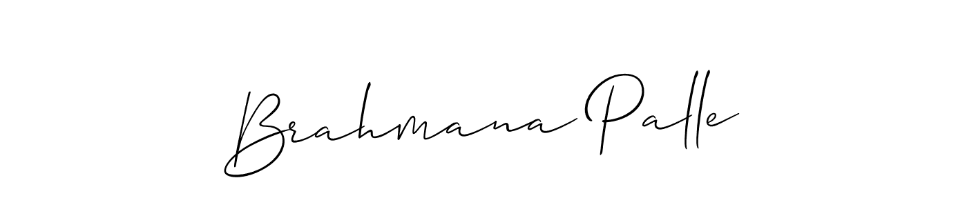 How to make Brahmana Palle signature? Allison_Script is a professional autograph style. Create handwritten signature for Brahmana Palle name. Brahmana Palle signature style 2 images and pictures png