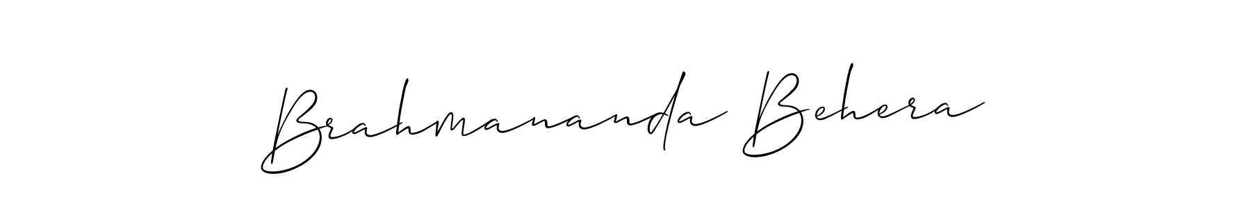 Make a short Brahmananda Behera signature style. Manage your documents anywhere anytime using Allison_Script. Create and add eSignatures, submit forms, share and send files easily. Brahmananda Behera signature style 2 images and pictures png