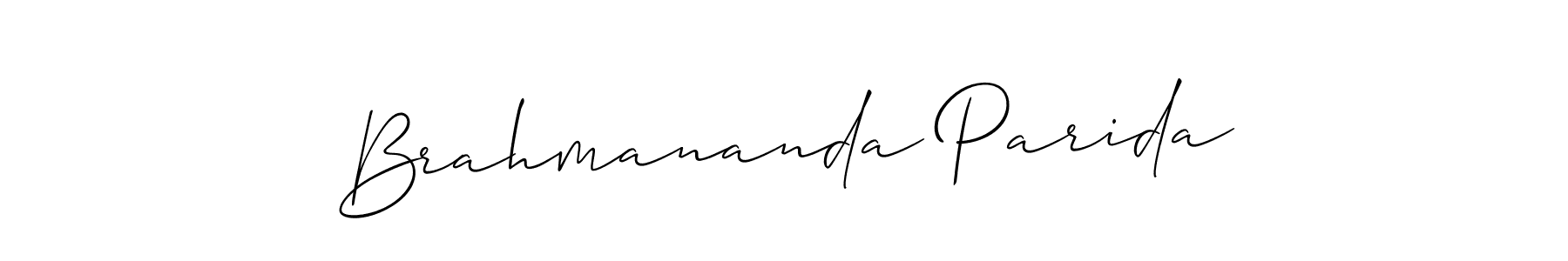 How to make Brahmananda Parida signature? Allison_Script is a professional autograph style. Create handwritten signature for Brahmananda Parida name. Brahmananda Parida signature style 2 images and pictures png