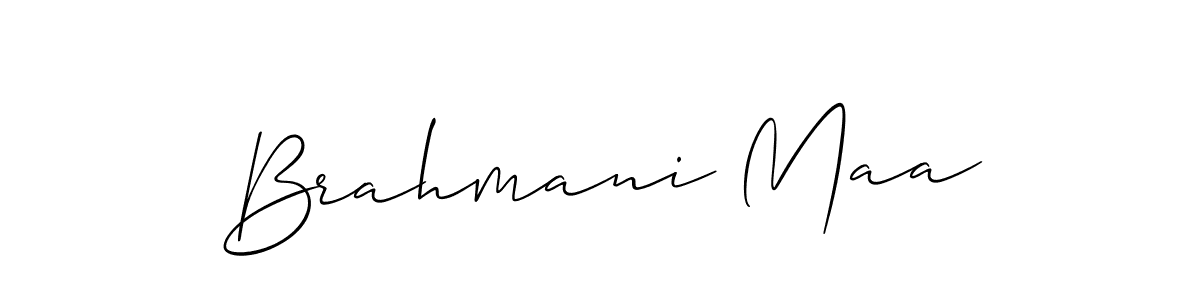 How to make Brahmani Maa signature? Allison_Script is a professional autograph style. Create handwritten signature for Brahmani Maa name. Brahmani Maa signature style 2 images and pictures png