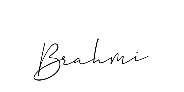 Also we have Brahmi name is the best signature style. Create professional handwritten signature collection using Allison_Script autograph style. Brahmi signature style 2 images and pictures png