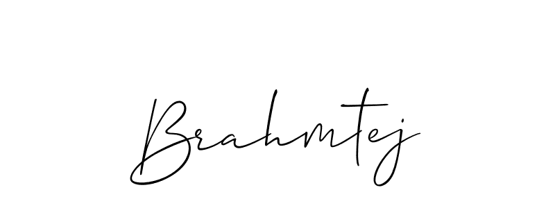 You should practise on your own different ways (Allison_Script) to write your name (Brahmtej) in signature. don't let someone else do it for you. Brahmtej signature style 2 images and pictures png
