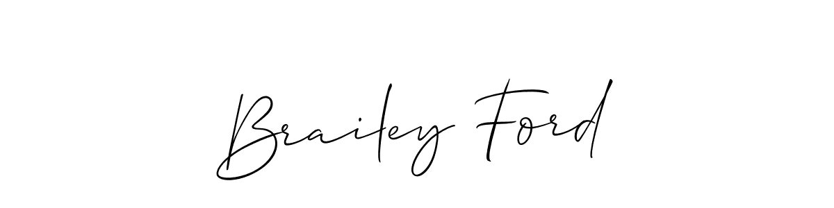 Use a signature maker to create a handwritten signature online. With this signature software, you can design (Allison_Script) your own signature for name Brailey Ford. Brailey Ford signature style 2 images and pictures png