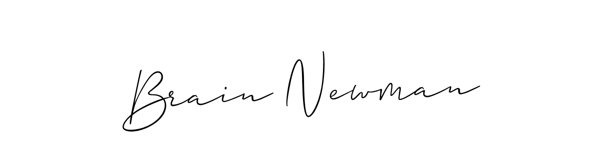 Allison_Script is a professional signature style that is perfect for those who want to add a touch of class to their signature. It is also a great choice for those who want to make their signature more unique. Get Brain Newman name to fancy signature for free. Brain Newman signature style 2 images and pictures png