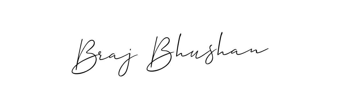 You should practise on your own different ways (Allison_Script) to write your name (Braj Bhushan) in signature. don't let someone else do it for you. Braj Bhushan signature style 2 images and pictures png