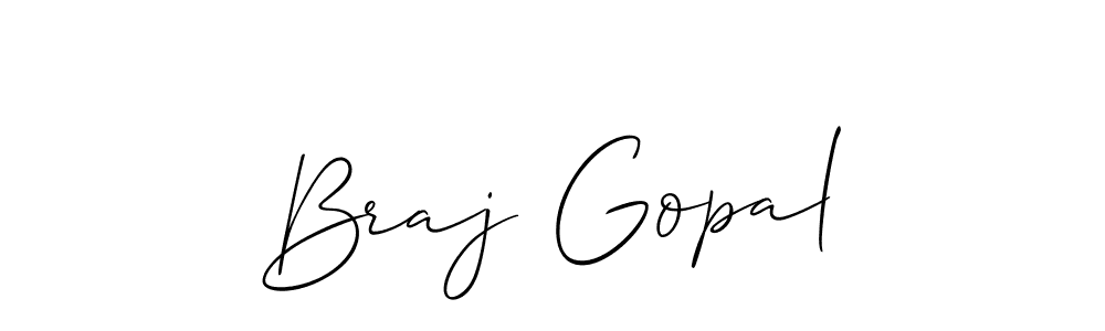 Use a signature maker to create a handwritten signature online. With this signature software, you can design (Allison_Script) your own signature for name Braj Gopal. Braj Gopal signature style 2 images and pictures png