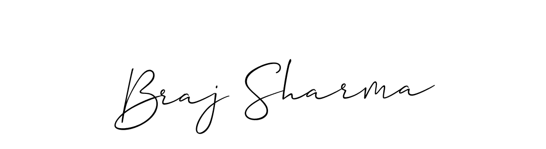 if you are searching for the best signature style for your name Braj Sharma. so please give up your signature search. here we have designed multiple signature styles  using Allison_Script. Braj Sharma signature style 2 images and pictures png