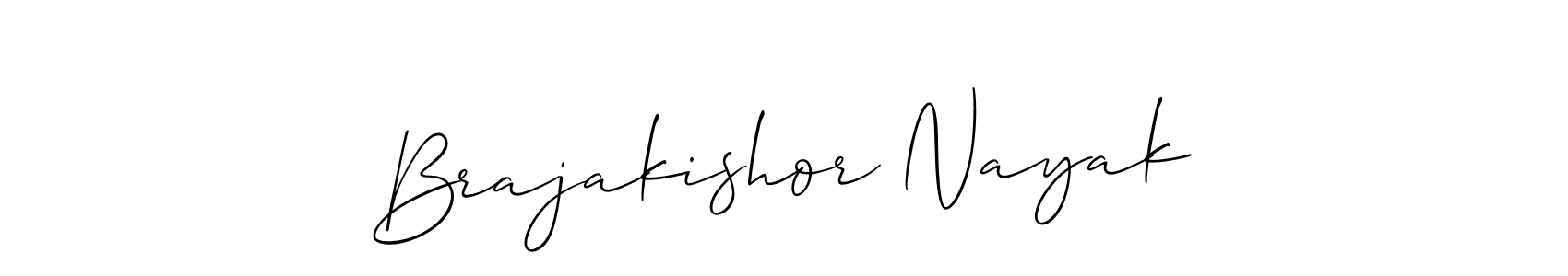 if you are searching for the best signature style for your name Brajakishor Nayak. so please give up your signature search. here we have designed multiple signature styles  using Allison_Script. Brajakishor Nayak signature style 2 images and pictures png