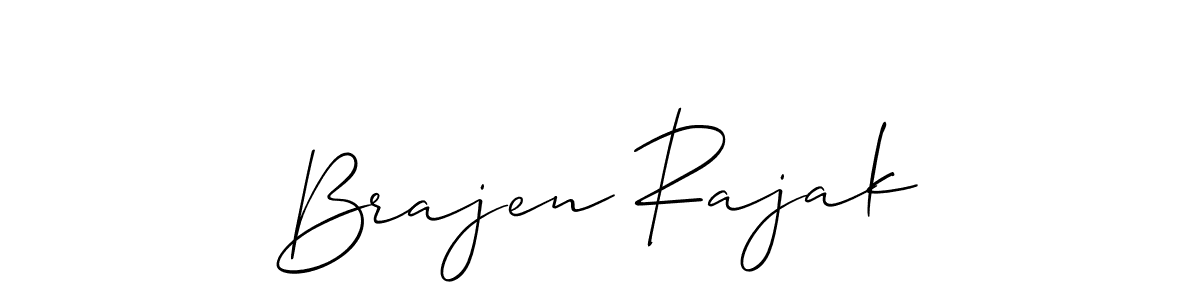 Make a beautiful signature design for name Brajen Rajak. With this signature (Allison_Script) style, you can create a handwritten signature for free. Brajen Rajak signature style 2 images and pictures png