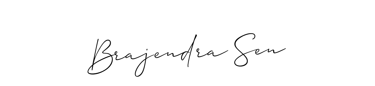 How to make Brajendra Sen signature? Allison_Script is a professional autograph style. Create handwritten signature for Brajendra Sen name. Brajendra Sen signature style 2 images and pictures png