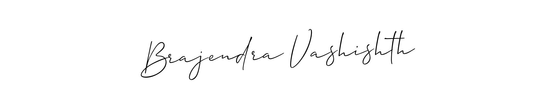 Also we have Brajendra Vashishth name is the best signature style. Create professional handwritten signature collection using Allison_Script autograph style. Brajendra Vashishth signature style 2 images and pictures png