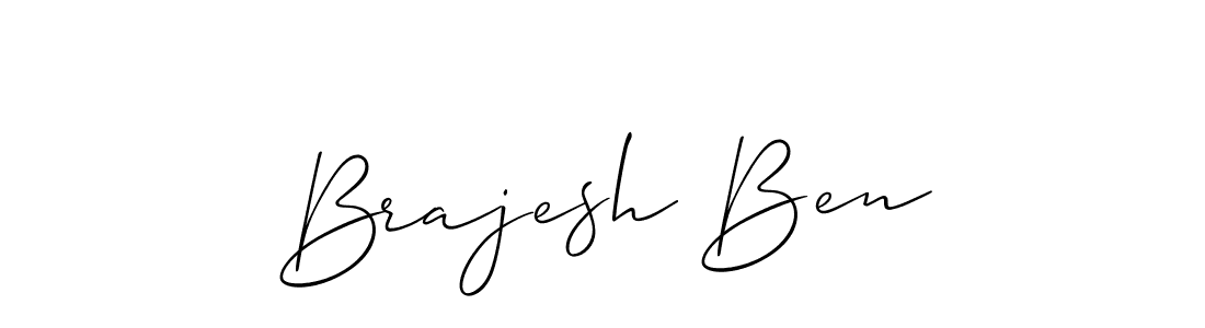 You should practise on your own different ways (Allison_Script) to write your name (Brajesh Ben) in signature. don't let someone else do it for you. Brajesh Ben signature style 2 images and pictures png