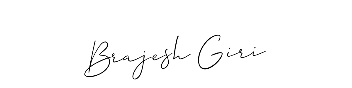 Also we have Brajesh Giri name is the best signature style. Create professional handwritten signature collection using Allison_Script autograph style. Brajesh Giri signature style 2 images and pictures png