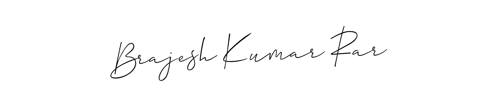 Brajesh Kumar Rar stylish signature style. Best Handwritten Sign (Allison_Script) for my name. Handwritten Signature Collection Ideas for my name Brajesh Kumar Rar. Brajesh Kumar Rar signature style 2 images and pictures png