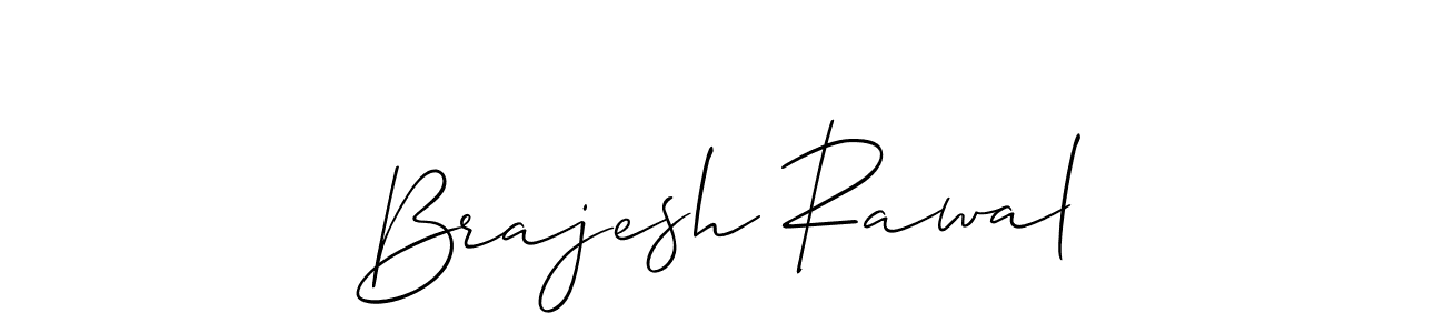 Allison_Script is a professional signature style that is perfect for those who want to add a touch of class to their signature. It is also a great choice for those who want to make their signature more unique. Get Brajesh Rawal name to fancy signature for free. Brajesh Rawal signature style 2 images and pictures png
