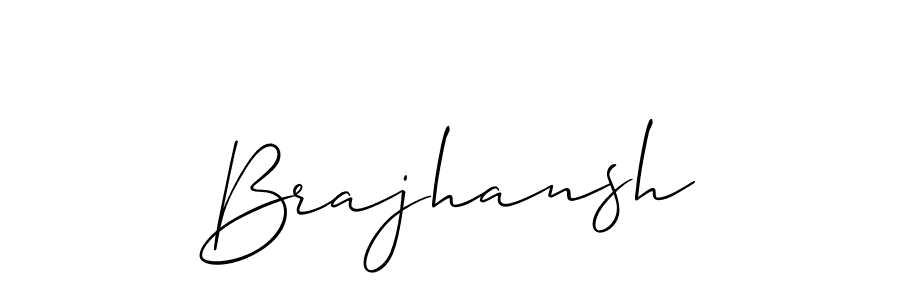 Use a signature maker to create a handwritten signature online. With this signature software, you can design (Allison_Script) your own signature for name Brajhansh. Brajhansh signature style 2 images and pictures png