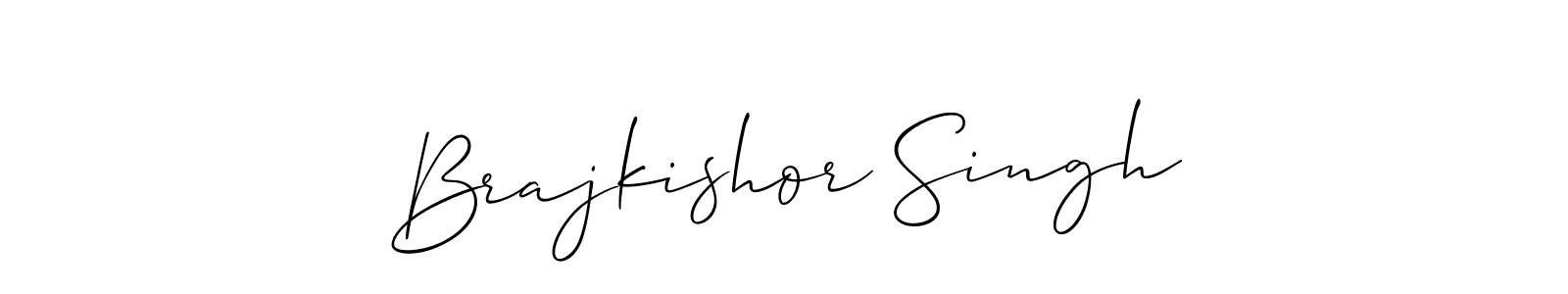 Use a signature maker to create a handwritten signature online. With this signature software, you can design (Allison_Script) your own signature for name Brajkishor Singh. Brajkishor Singh signature style 2 images and pictures png