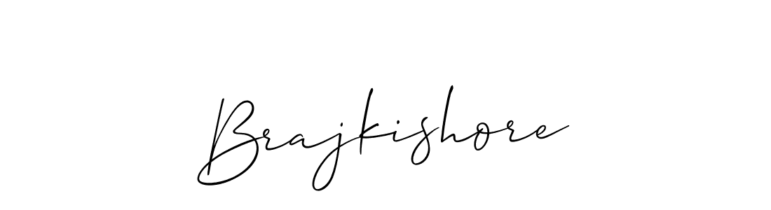 Use a signature maker to create a handwritten signature online. With this signature software, you can design (Allison_Script) your own signature for name Brajkishore. Brajkishore signature style 2 images and pictures png