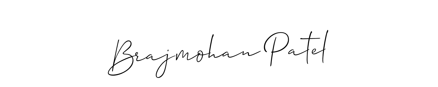 Similarly Allison_Script is the best handwritten signature design. Signature creator online .You can use it as an online autograph creator for name Brajmohan Patel. Brajmohan Patel signature style 2 images and pictures png