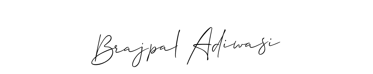 Design your own signature with our free online signature maker. With this signature software, you can create a handwritten (Allison_Script) signature for name Brajpal Adiwasi. Brajpal Adiwasi signature style 2 images and pictures png