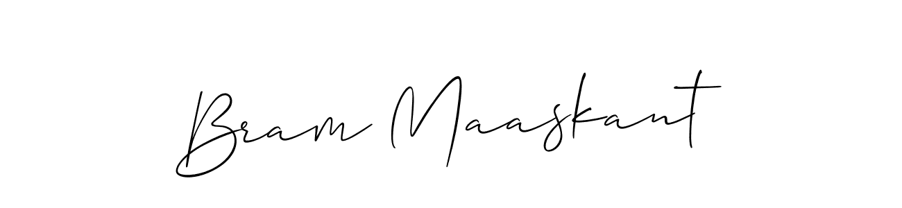 Use a signature maker to create a handwritten signature online. With this signature software, you can design (Allison_Script) your own signature for name Bram Maaskant. Bram Maaskant signature style 2 images and pictures png