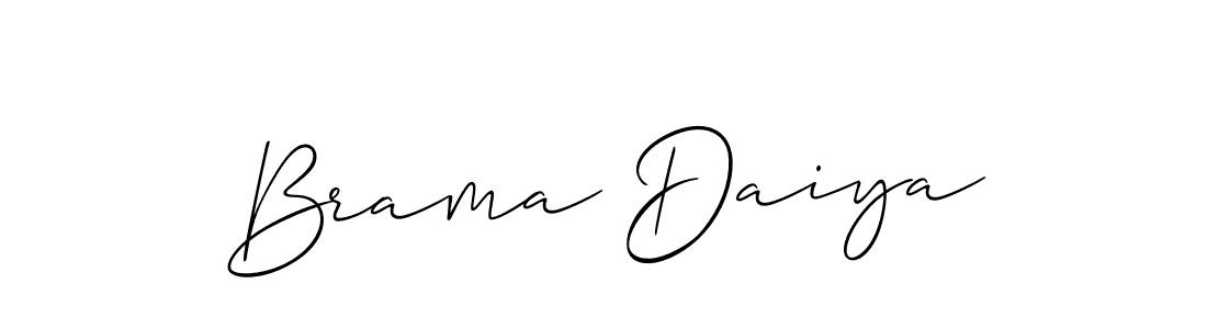 if you are searching for the best signature style for your name Brama Daiya. so please give up your signature search. here we have designed multiple signature styles  using Allison_Script. Brama Daiya signature style 2 images and pictures png