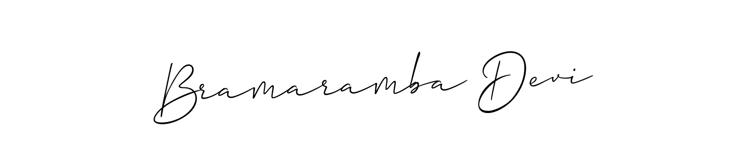 if you are searching for the best signature style for your name Bramaramba Devi. so please give up your signature search. here we have designed multiple signature styles  using Allison_Script. Bramaramba Devi signature style 2 images and pictures png