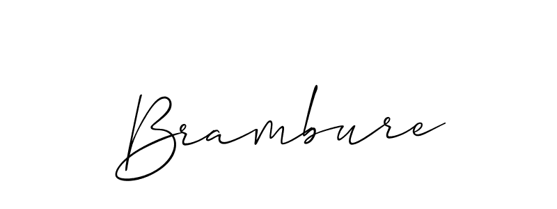 It looks lik you need a new signature style for name Brambure. Design unique handwritten (Allison_Script) signature with our free signature maker in just a few clicks. Brambure signature style 2 images and pictures png