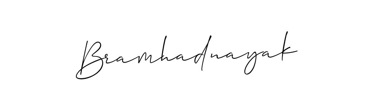 How to make Bramhadnayak name signature. Use Allison_Script style for creating short signs online. This is the latest handwritten sign. Bramhadnayak signature style 2 images and pictures png