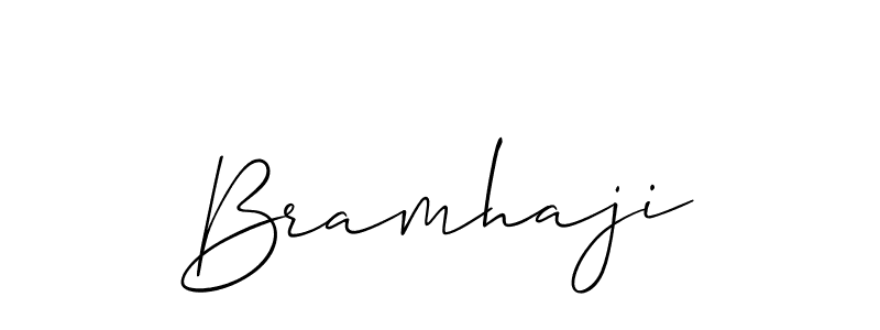 Use a signature maker to create a handwritten signature online. With this signature software, you can design (Allison_Script) your own signature for name Bramhaji. Bramhaji signature style 2 images and pictures png