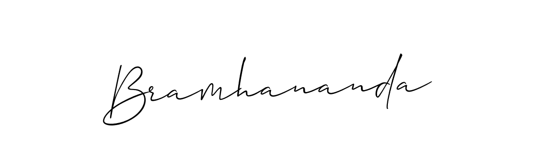 How to make Bramhananda name signature. Use Allison_Script style for creating short signs online. This is the latest handwritten sign. Bramhananda signature style 2 images and pictures png