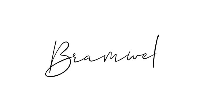 Best and Professional Signature Style for Bramwel. Allison_Script Best Signature Style Collection. Bramwel signature style 2 images and pictures png