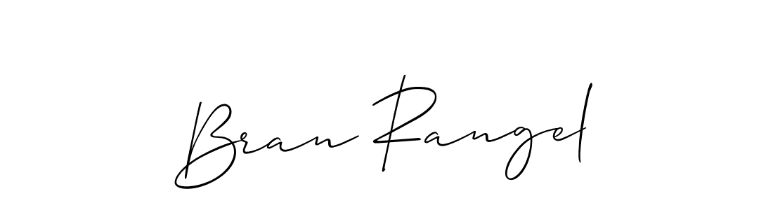 Design your own signature with our free online signature maker. With this signature software, you can create a handwritten (Allison_Script) signature for name Bran Rangel. Bran Rangel signature style 2 images and pictures png