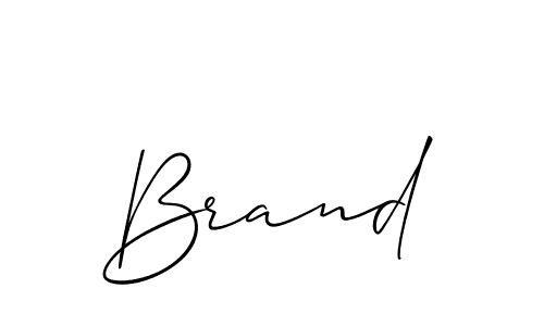 Create a beautiful signature design for name Brand. With this signature (Allison_Script) fonts, you can make a handwritten signature for free. Brand signature style 2 images and pictures png